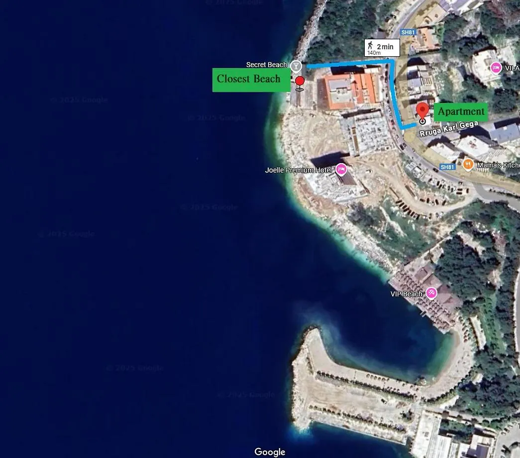 Orange Studio Sea View Sarandë 公寓